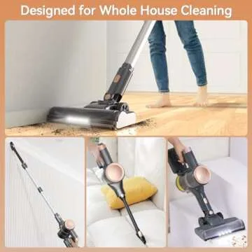 N8 Cordless Vacuum Cleaner with 40 Mins Runtime and Powerful Suction
