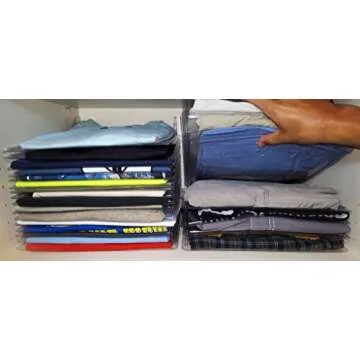 EZSTAX Clothing Organization System - 100 Pack for Neat Storage
