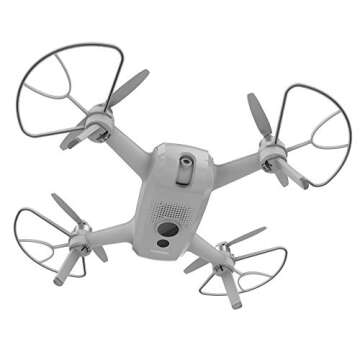 Yuneec YUNFCAUS Breeze Compact Smart Drone Ultra HD 4K Video, White with Bluetooth Controller