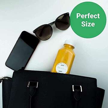 Norcalway 8 Oz Plastic Juice Bottles With Caps, Reusable Juice Bottles, Mini Fridge Bottles Reusable, Plastic Container Bottles, Mini Juice Bottles, Clear Juice Bottles, Plastic 8oz Bottles 8 Pack