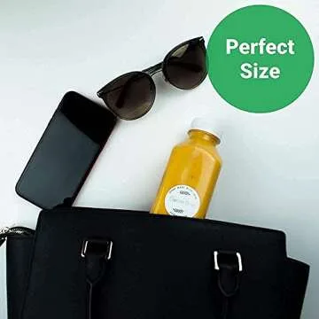 Norcalway 8 Oz Plastic Juice Bottles With Caps, Reusable Juice Bottles, Mini Fridge Bottles Reusable, Plastic Container Bottles, Mini Juice Bottles, Clear Juice Bottles, Plastic 8oz Bottles 8 Pack