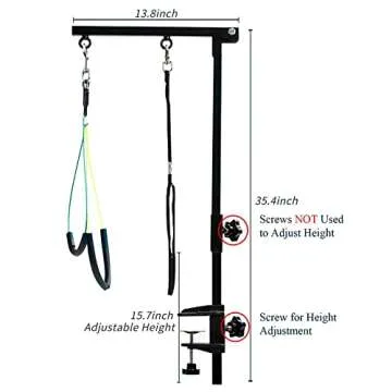 CHAOLUN Adjustable Dog Grooming Arm for Small & Medium Pets - 35.4 inches