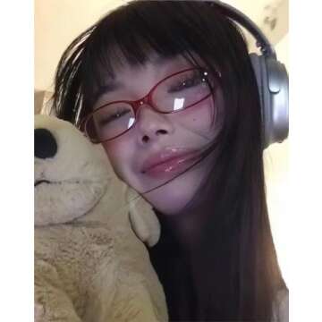 IGnaef Bayonetta Retro Rectangle Fashion Glasses for Women Fake Clear Blue Light Blocking Glasses Y2K Style