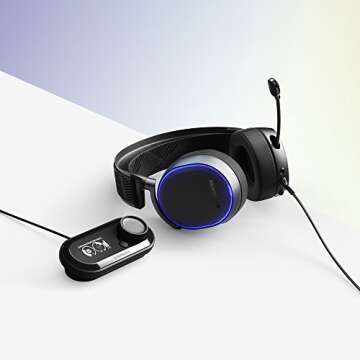 SteelSeries Arctis Pro + GameDAC Wired Gaming Headset - Certified Hi-Res Audio - Dedicated DAC and A...