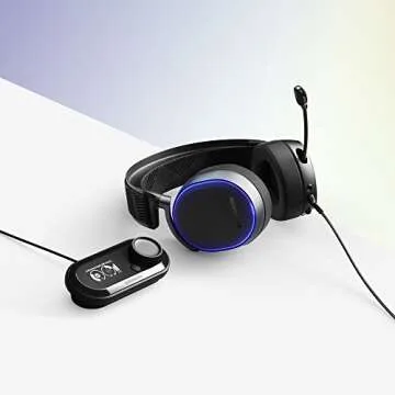 SteelSeries Arctis Pro + GameDAC Wired Gaming Headset - Certified Hi-Res Audio - Dedicated DAC and A...