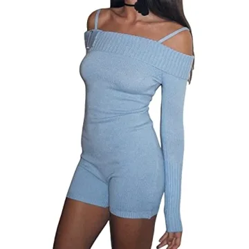Trendy Faretumiya Y2k Bodycon Romper for Women
