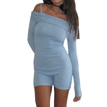 Trendy Faretumiya Y2k Bodycon Romper for Women