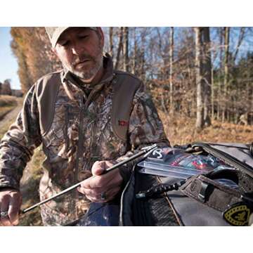 RAGE Hypodermic 2-Blade 100 Grain Broadhead with Exclusive Hybrid Tip, One Piece Stainless Steel Ferrule, Shock Collar Technology, .035” Stainless Steel Blades and a 2”+ Expandable Cut - 3 Pack