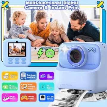 Masterbee Instant Print Kids Camera - Fun Gifts for Ages 3-12