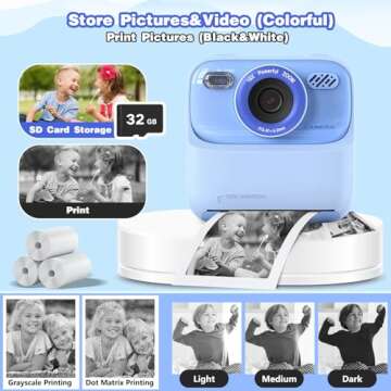 Masterbee Kids Camera: Instant Print Fun for Young Explorers