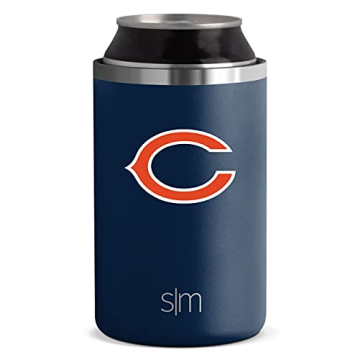 Simple Modern Officially Licensed NFL Chicago Bears Gifts for Men, Women, Dads, Fathers Day | Insulated Ranger Can Cooler for Standard 12oz Cans - Beer, Seltzer, and Soda