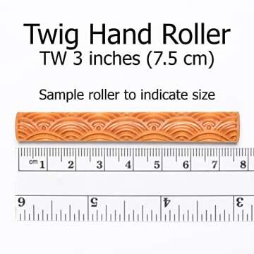MKM Pottery Tools Wood Twig Rollers for Clay (Tw-33 Winter Woods)