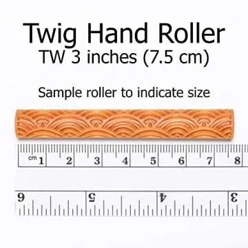 MKM Pottery Tools Wood Twig Rollers for Clay (Tw-33 Winter Woods)