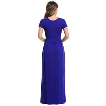 VIISHOW Women's Plus Size Maxi Dress with Pockets