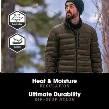 FORLOH Men's ThermoNeutral Down Jacket for Hunters