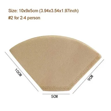 400 Count V60 Filter #2 Unbleached Coffee Filters for Brews