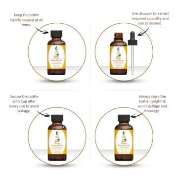 SVA Ginger Essential Oil – 100% Natural Oil for Hair Care and Aromatherapy Solutions