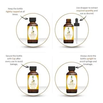 SVA Ginger Essential Oil – 100% Natural Oil for Hair Care and Aromatherapy Solutions