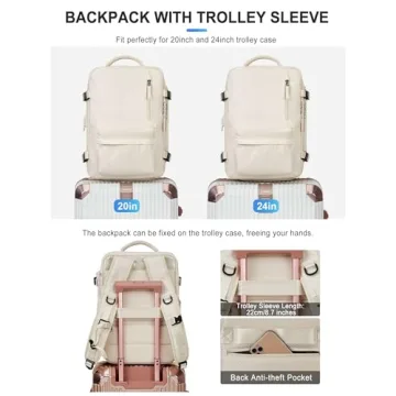 VGCUB Large Travel Work Business Backpack - 40L Functionality