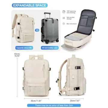 VGCUB Large Travel Work Business Backpack - 40L Functionality