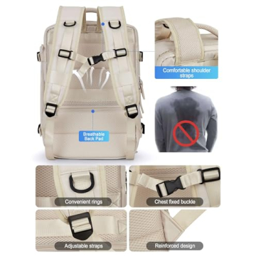 VGCUB Large Travel Work Business Backpack - 40L Functionality