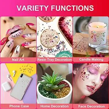 300g Crushed Glass 12 Colors 2-4 mm Irregular Glass Sequins Crushed Glass Chips for DIY Nail Art, Handmade Crafts, Vase Filler, Scrapbooking, Jewelry Making (Bright Colors)