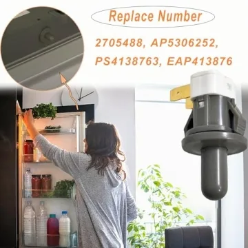 DA34-00066C Refrigerator Door Switch Compatible with Samsung Door Light, Replaces 2705488, AP5306252, PS4138763, Refrigerator Door Light Switch for RF263BEAESR, RF4287HARS, RF23HSESBSR, RFG297HDRS