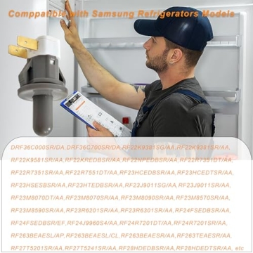 DA34-00066C Refrigerator Door Switch Compatible with Samsung Door Light, Replaces 2705488, AP5306252, PS4138763, Refrigerator Door Light Switch for RF263BEAESR, RF4287HARS, RF23HSESBSR, RFG297HDRS