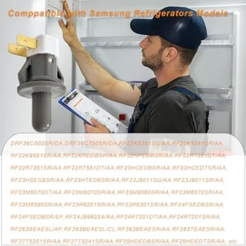 DA34-00066C Refrigerator Door Switch Compatible with Samsung Door Light, Replaces 2705488, AP5306252, PS4138763, Refrigerator Door Light Switch for RF263BEAESR, RF4287HARS, RF23HSESBSR, RFG297HDRS