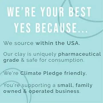 Calcium Bentonite Clay Healing Powder - Pure Pharmaceutical, Better Than Food Grade - Face, Body & Hair Mask, for Internal Use, Natural Mud Masks, Deep Pore Cleansing for Health & Beauty