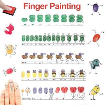XoreArt Finger Washable Ink Pads for Kids, Non-Toxic, 20 Color DIY Rainbow Craft Ink Pads for Rubber Stamps, Paper, Wood Fabric, Best Gift for Kids (Pack of 20)