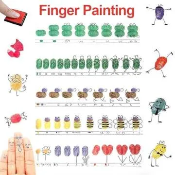 XoreArt Finger Washable Ink Pads for Kids, Non-Toxic, 20 Color DIY Rainbow Craft Ink Pads for Rubber Stamps, Paper, Wood Fabric, Best Gift for Kids (Pack of 20)