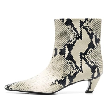 Stylish FSJ Women Square Toe Low Heel Ankle Boots