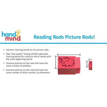 hand2mind Reading Rods for Kids Ages 4-8