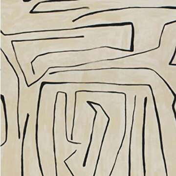 Kelly Wearstler Graffito Pillow Cover in Linen Onyx, Decorative Pillows, Designer Pillows