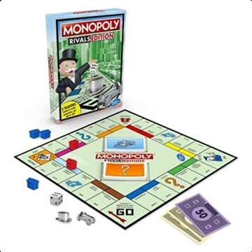 Monopoly Rivals Edition 2 Player Game Hasbro Gaming New Factory Sealed,8 YEARS+