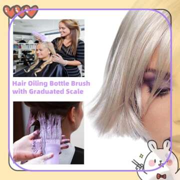 Root Comb Applicator Bottle for Hair Care Solutions