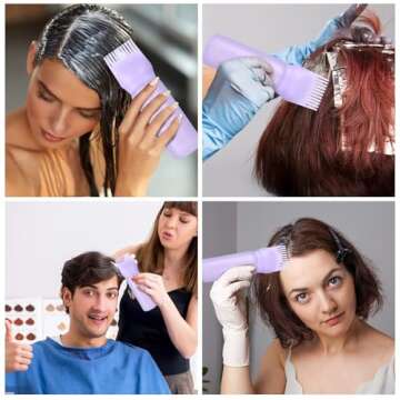 Root Comb Applicator Bottle for Hair Care Solutions