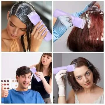 Root Comb Applicator Bottle for Hair Care Solutions