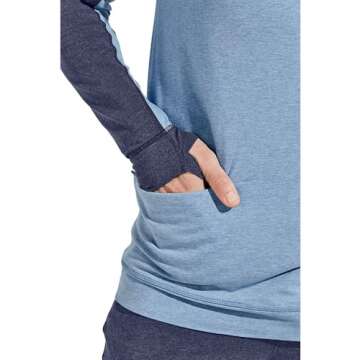 Coolibar Men's LumaLeo Quarter-Zip Hoodie - Sun Protective