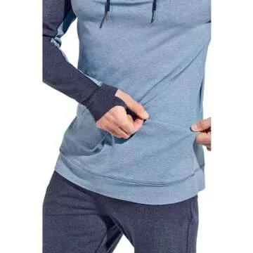 Coolibar Men's LumaLeo Quarter-Zip Hoodie - Sun Protective