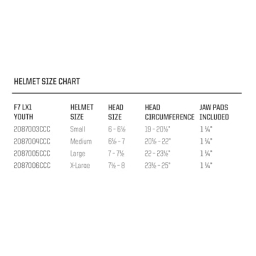 Schutt Youth F7 LX1 Football Helmet with Superior Safety Features