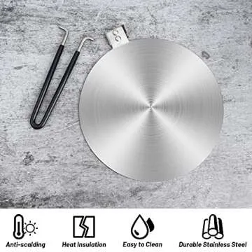9.45 Inches Heat Diffuser for Induction and Electric Stoves