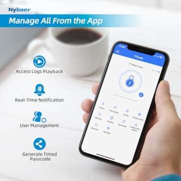 Smart WiFi Video Door Lock with Keyless Entry & Camera