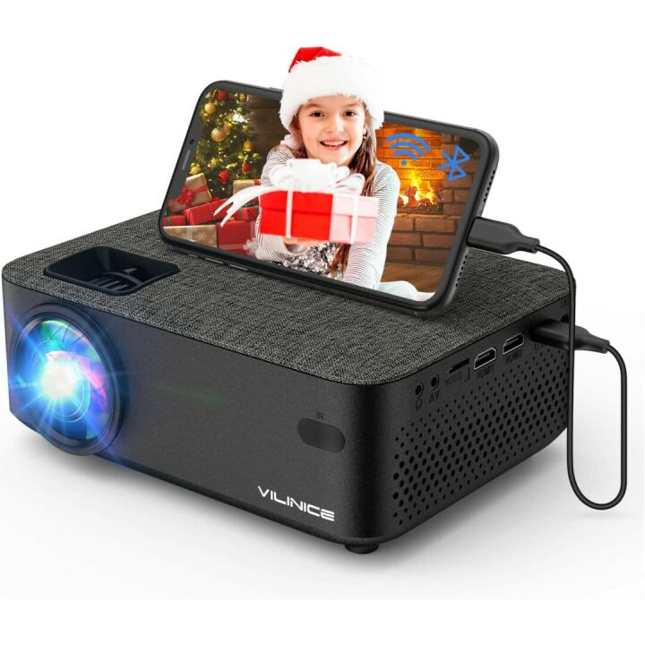 Mini WiFi Bluetooth Movie Projector by VILINICE
