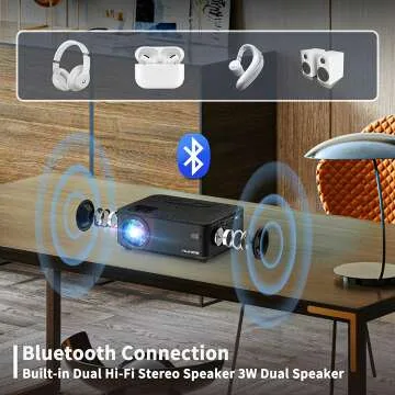 Mini WiFi Bluetooth Movie Projector by VILINICE