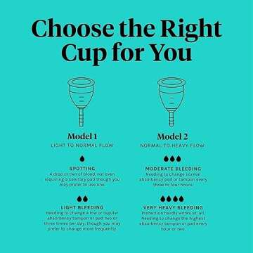 Lunette Menstrual Cup – Best Reusable Period Cup – Wear for 12 Hours and Reuse up to 10 Years, Blue Size 2 for Moderate to Heavy Flow