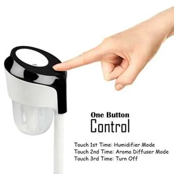 Vyaime Car Diffuser Humidifier, Essential Oil Aromatherapy Diffusers, Ultrasonic Cool Mist Humidifier for Vehicle Automobile(Black)