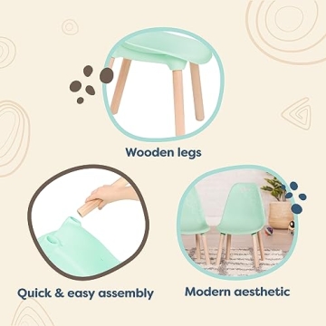 B. Toys B. Spaces Kids Chairs - Mint Green 2-Piece Set