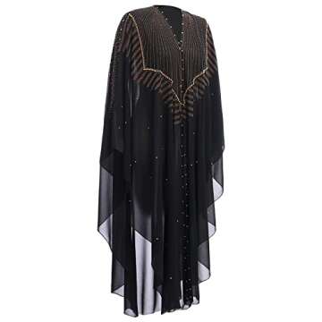 Elegant Beaded Muslim Abaya Dress for All Occasions